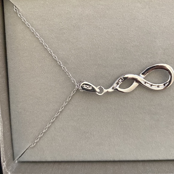 Peoples Jewellers Sterling Silver infinity necklace - Picture 2 of 4